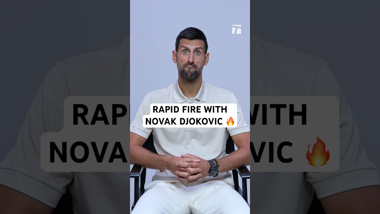 Novak Djokovic. 8 questions. 5 second answers. 👀 #tennis #novakdjokovic #djokovic