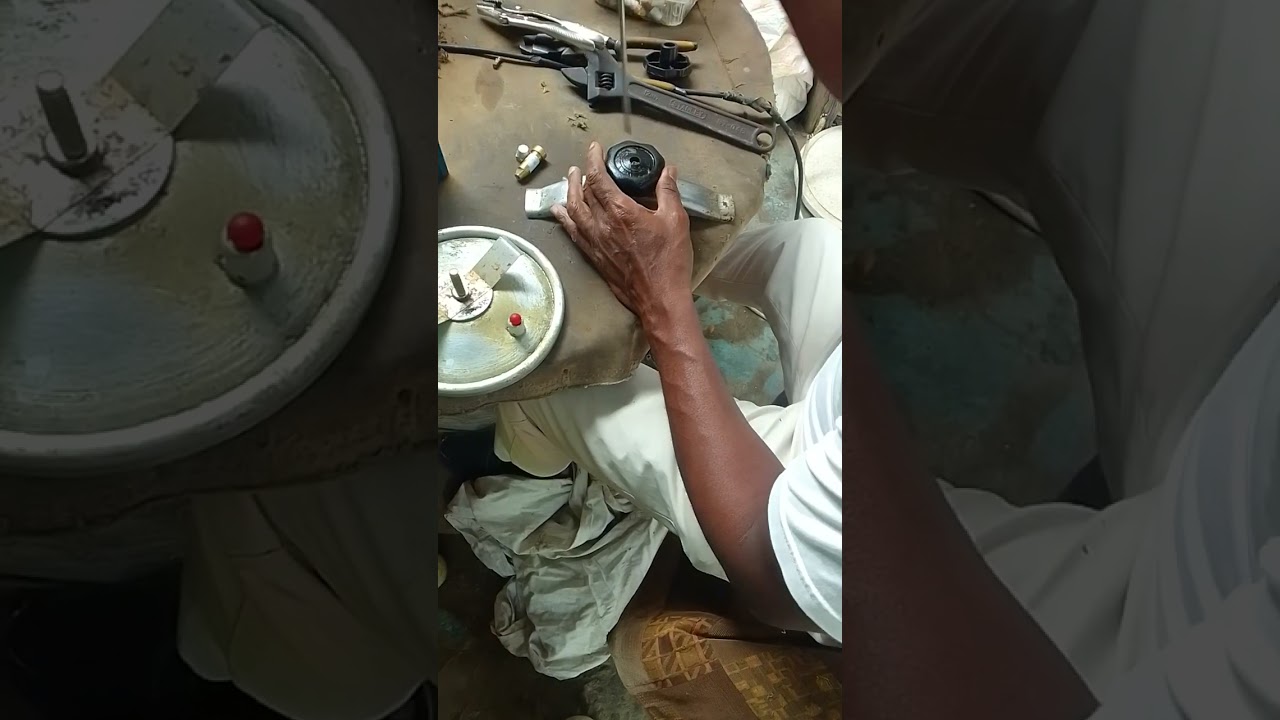 Arreglando una tapa de olla de presión