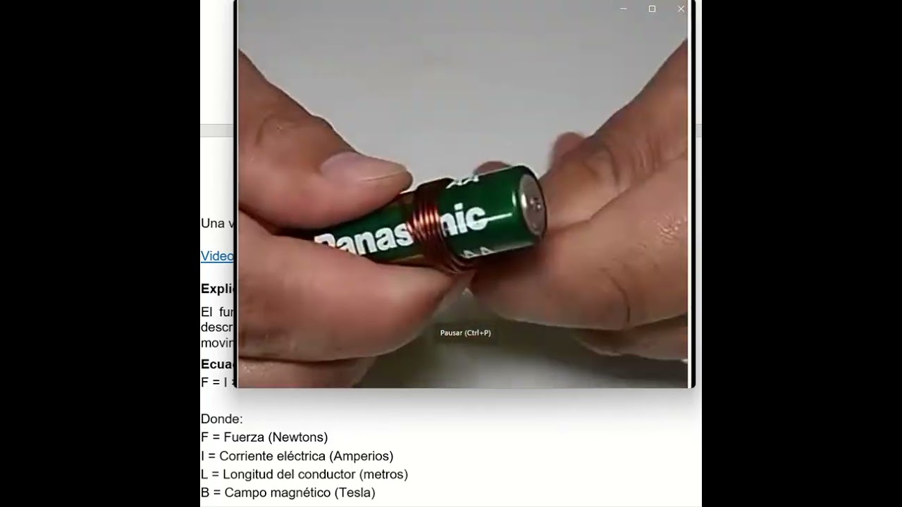 Electromacnetismo y Conservasion de la Energia