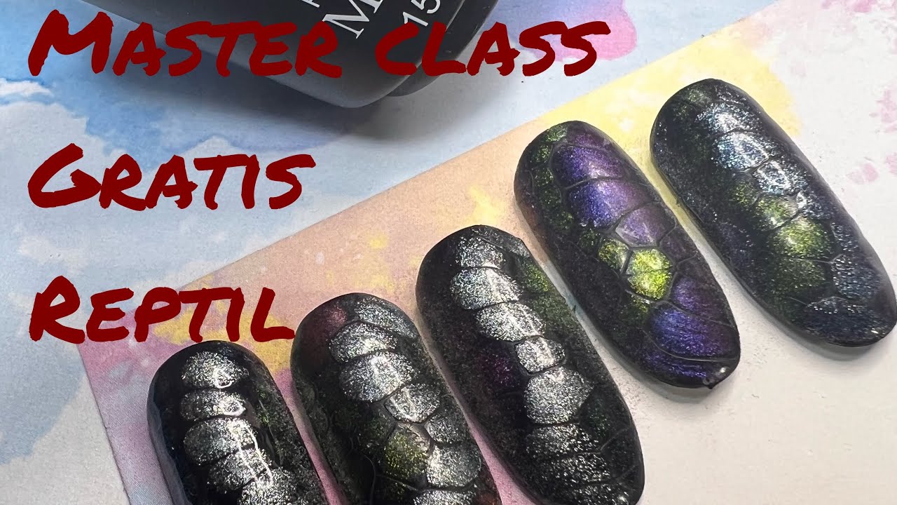 Master class Gratuita. / Efecto reptil en manicura rusa.