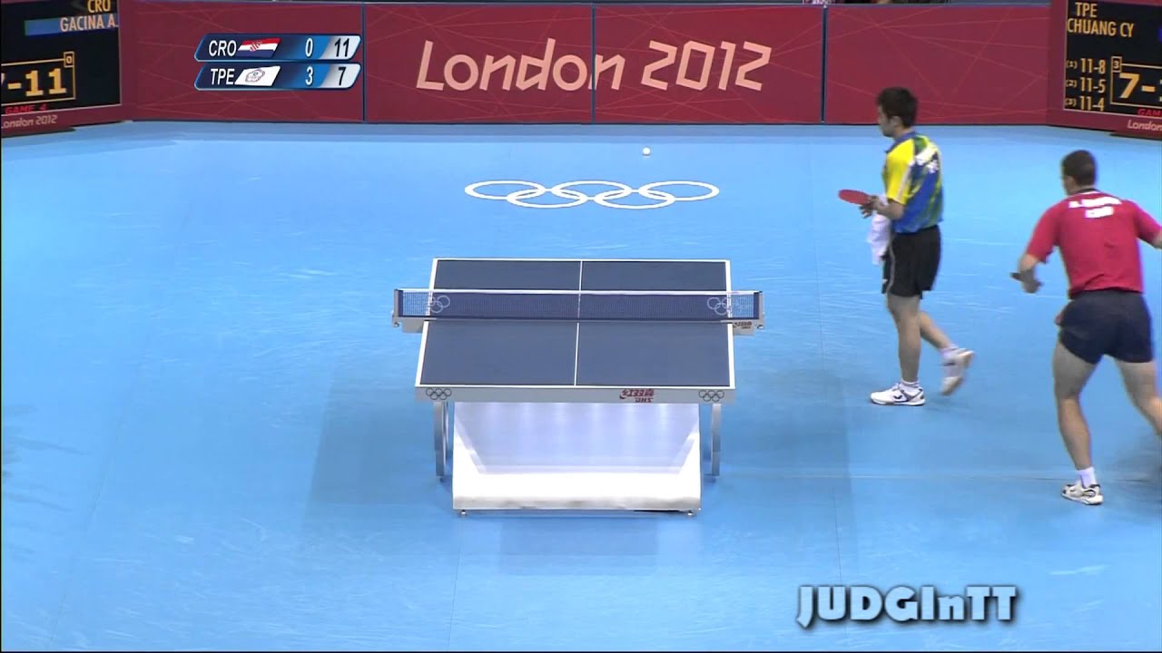 Olympic Games 2012 Table Tennis Chuang Chin-Yuan vs. Andrej Gacina