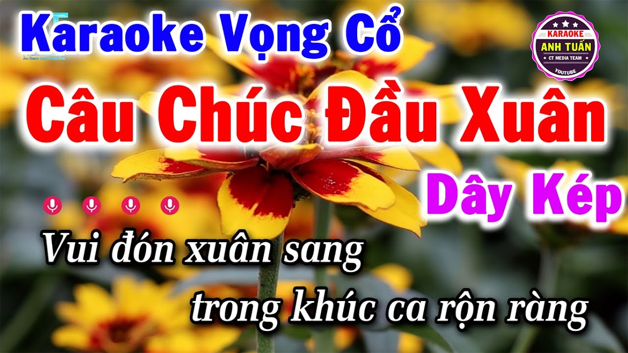 Karaoke Vọng Cổ Câu Chúc Đầu Xuân Dây Kép
