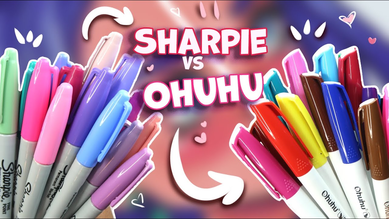 Маркеры Sharpie против перманентных маркеров Ohuhu