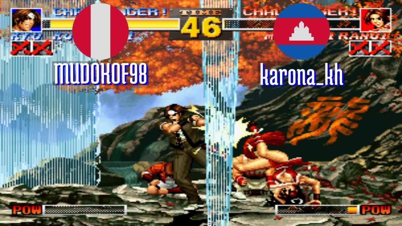 FT5 @kof95: MUDOKOF98 (PE) vs karona_kh (KH) [King of Fighters 95 Fightcade] Feb 22