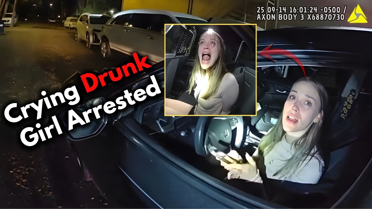 Drunk Girl Caught Crying and Begging — Police Bodycam Captures Shocking DUI Arrest