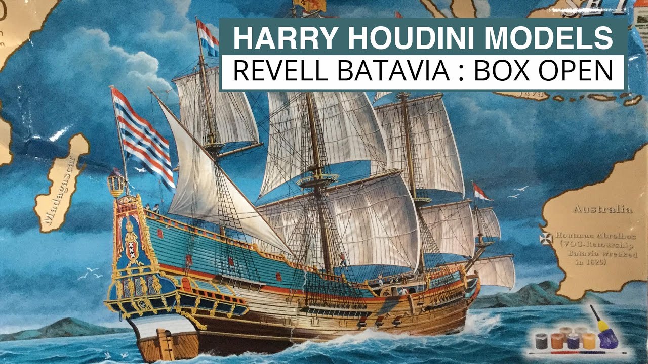 Revell 1:150 Batavia Box Open Review of Plastic Kit