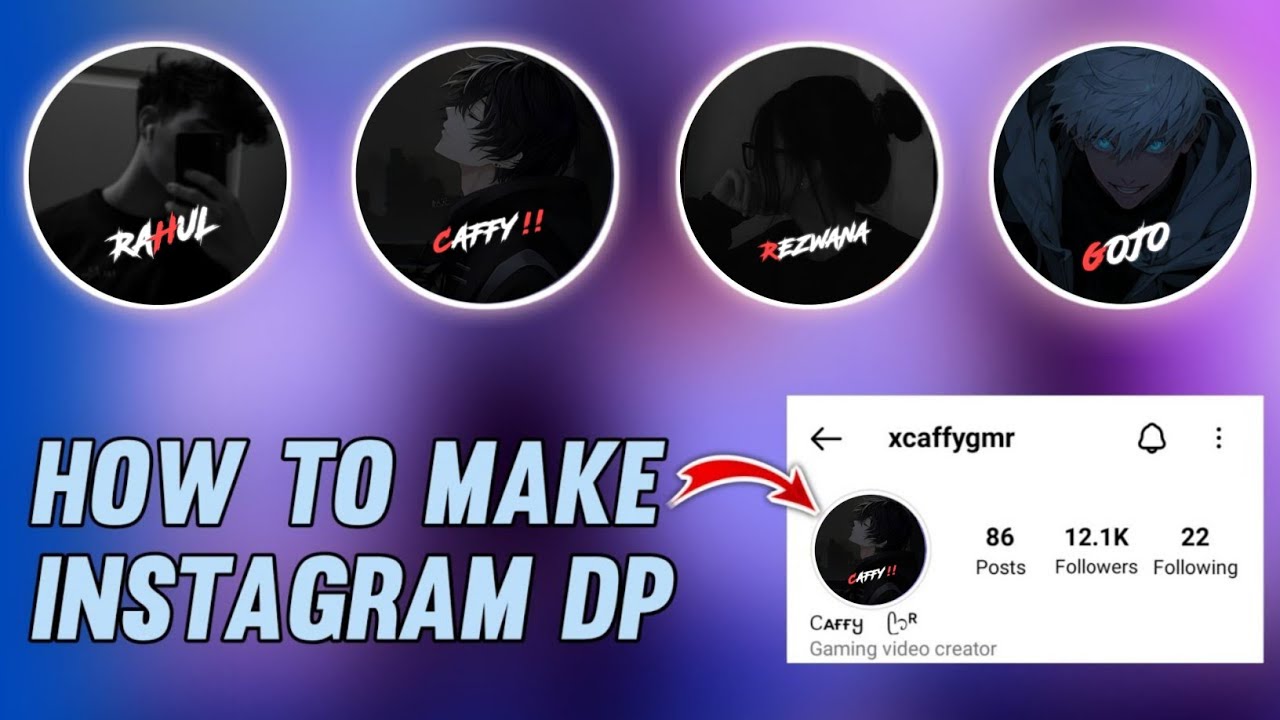How To Make Instagram DP 😱 || Awesome Profile 🔥 || Alight Motion Editing || X CAFFY GMR || Part 4