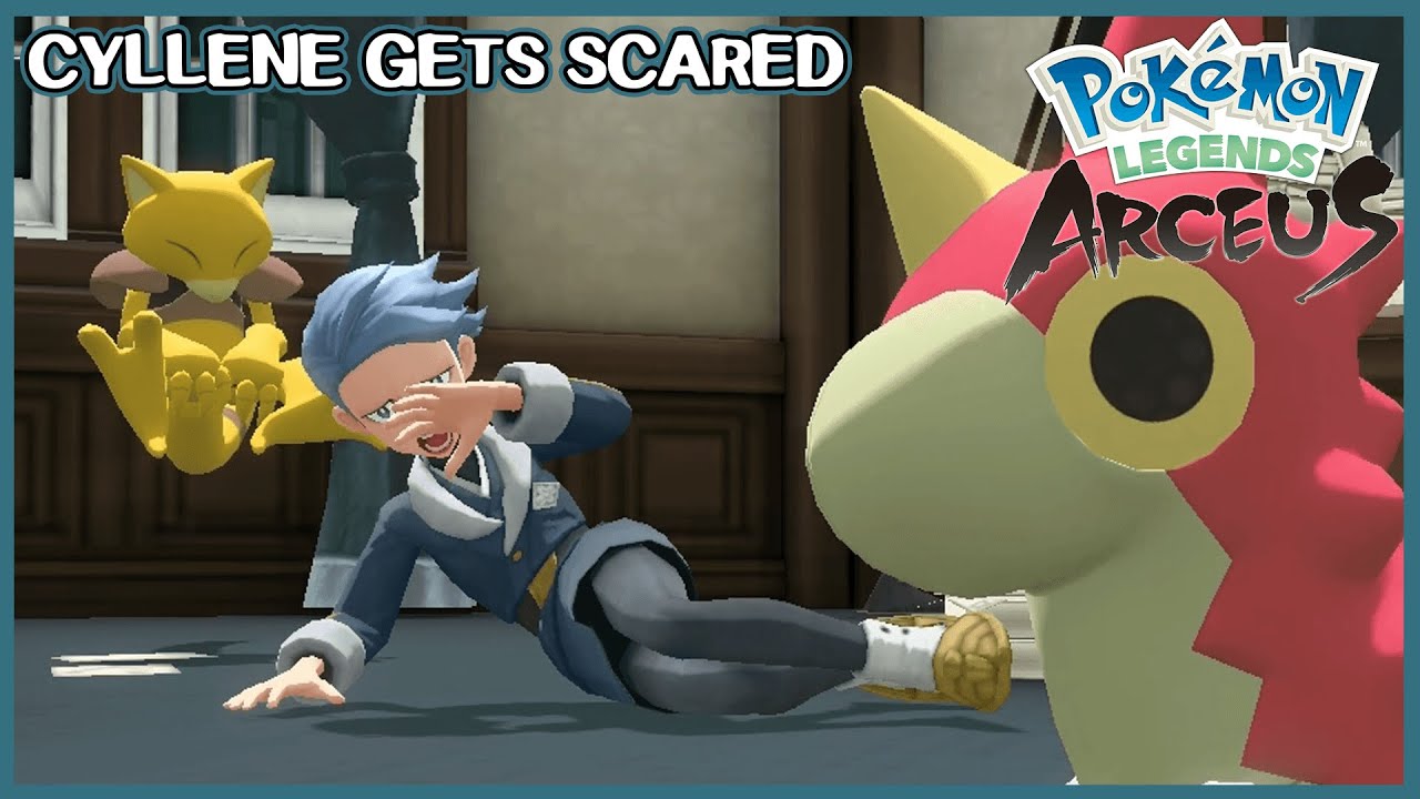Cyllene getting scared of Wurmple - Pokemon Legends Arceus