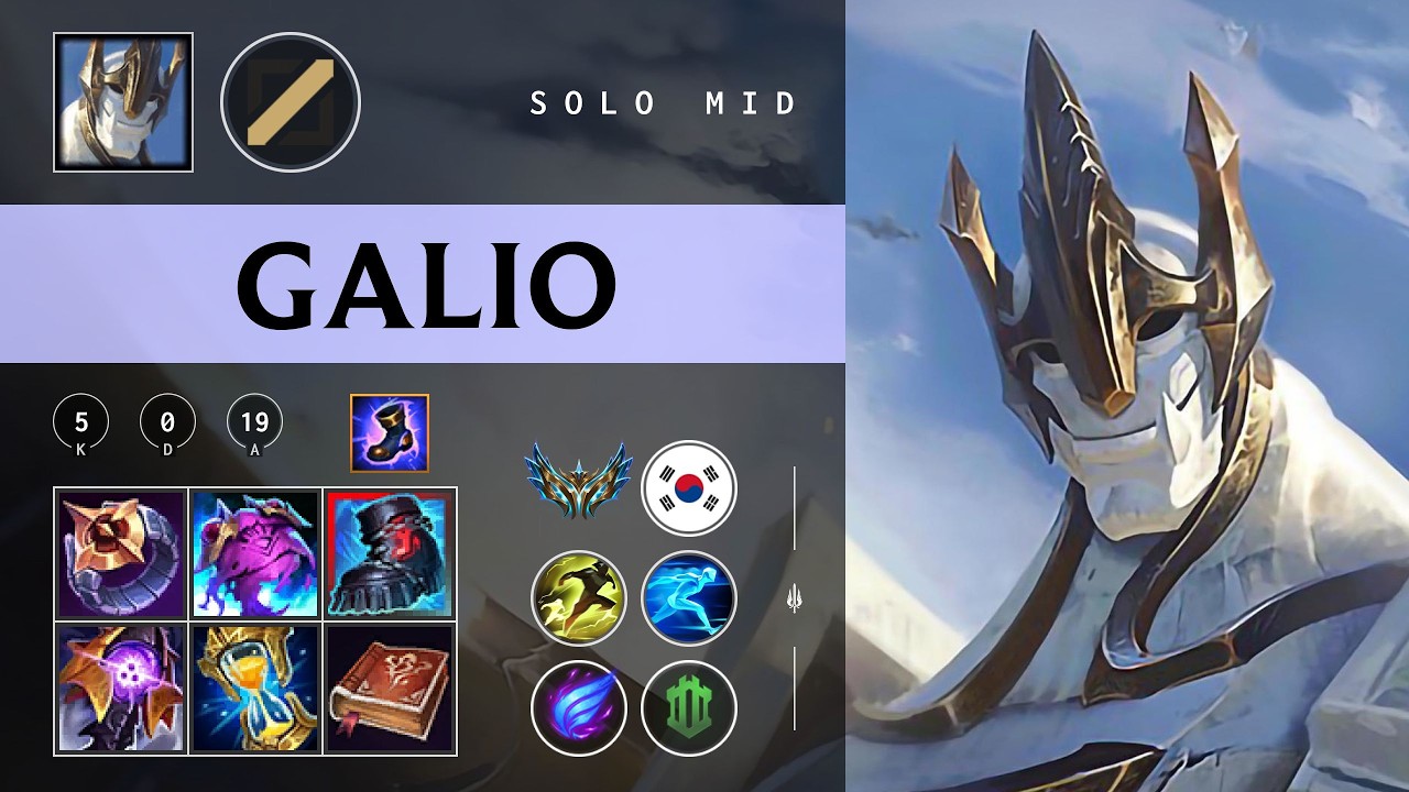 Galio Mid vs Ahri - KR Challenger Patch 26.05
