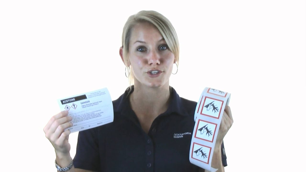 GHS Labels from Accuform Signs