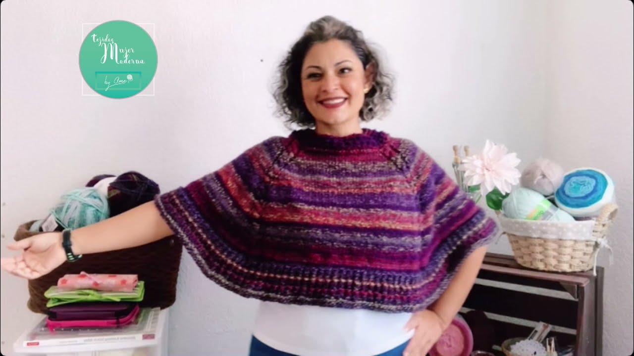 COMO TEJER UN PONCHO - Motivos Trenzados