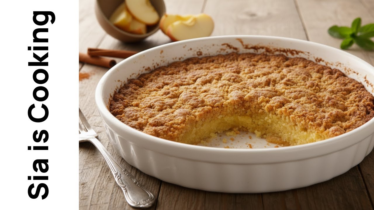 Crumble με μήλο | Εύκολο & αρωματικό γλυκό φούρνου | Sia is Cooking