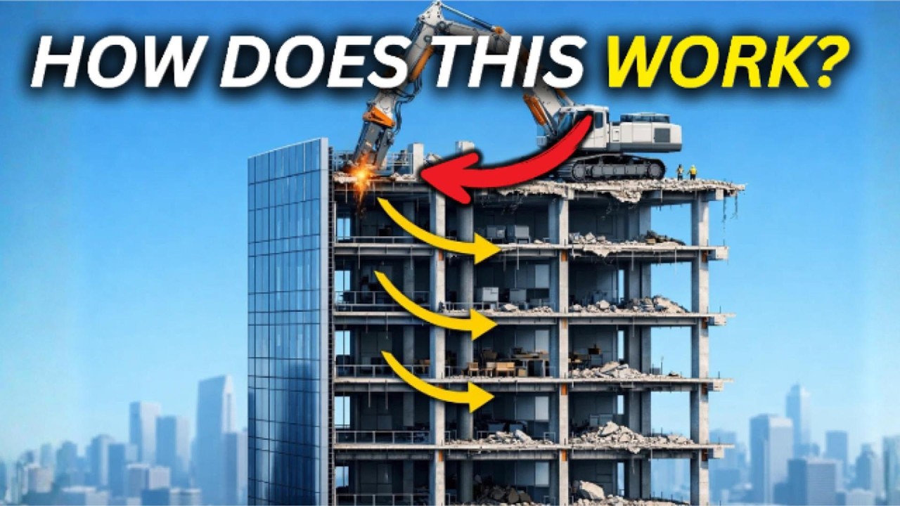 How a Demolition Excavator Takes Down a Skyscraper Floor by Floor