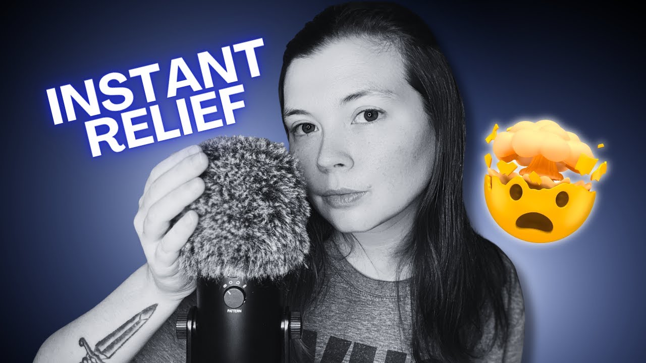 🖤⚪ Monochrome Surge &mdash; Fast ASMR Mic Blowing & Mouth Sounds for Instant Relief
