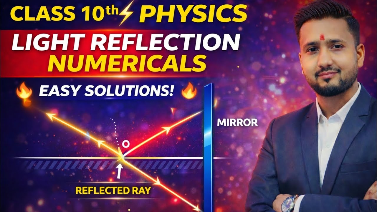 CLASS-10TH CBSE/UP BOARD PHYSICS NUMERICALS PART-2 TOPIC REFLECTION 🪞 OF LIGHT #trending #education 