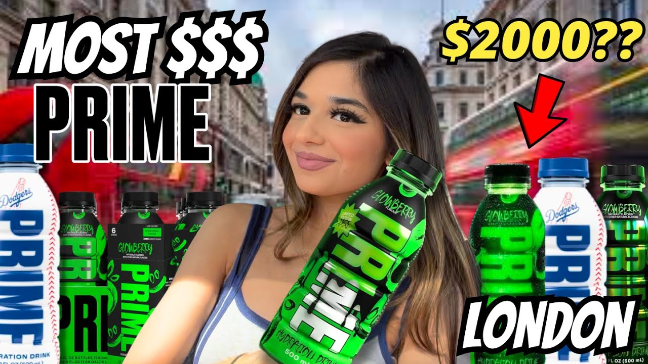 FINDING THE MOST EXPENSIVE GLOWBERRY PRIME IN LONDON - *AMERICAN CANDY SHOP EDITION*