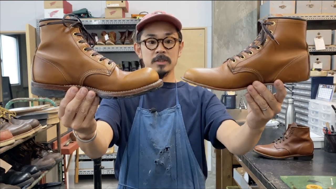 【先芯抜き】ベックマンフラットボックス加工　名古屋のブーツリペアショップRADIAN