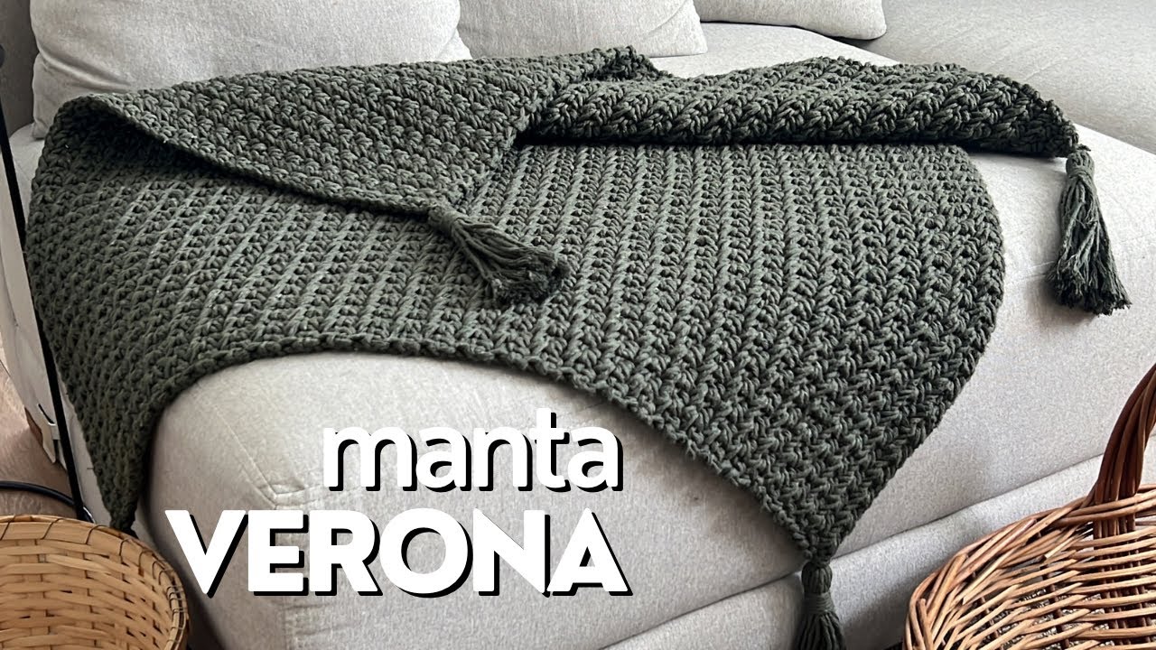 Ponto Baixo Cruzado, MANTA VERONA -TAPETE VERONA, faça lindas peças com este ponto lindo e fácil