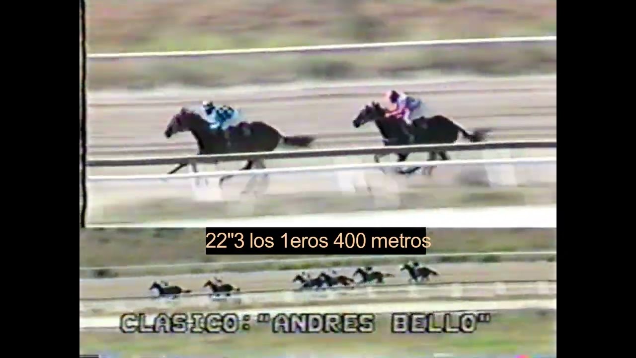 Douglas Valiente con BONNE FEMME ganan al mejor lote en el Clasico Andres Bello del año 1996.