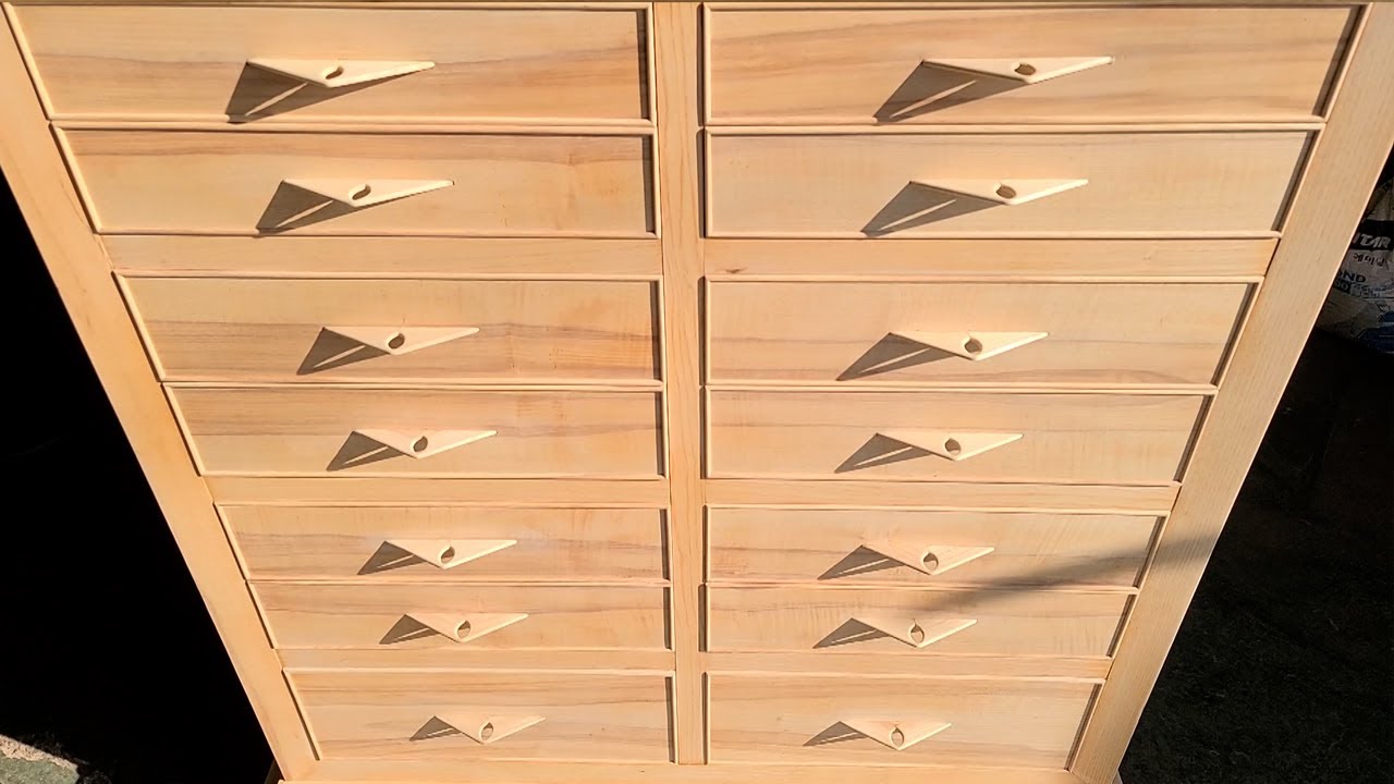 Make a chest of drawers from wooden rails/Traditional way to make a chest of drawers