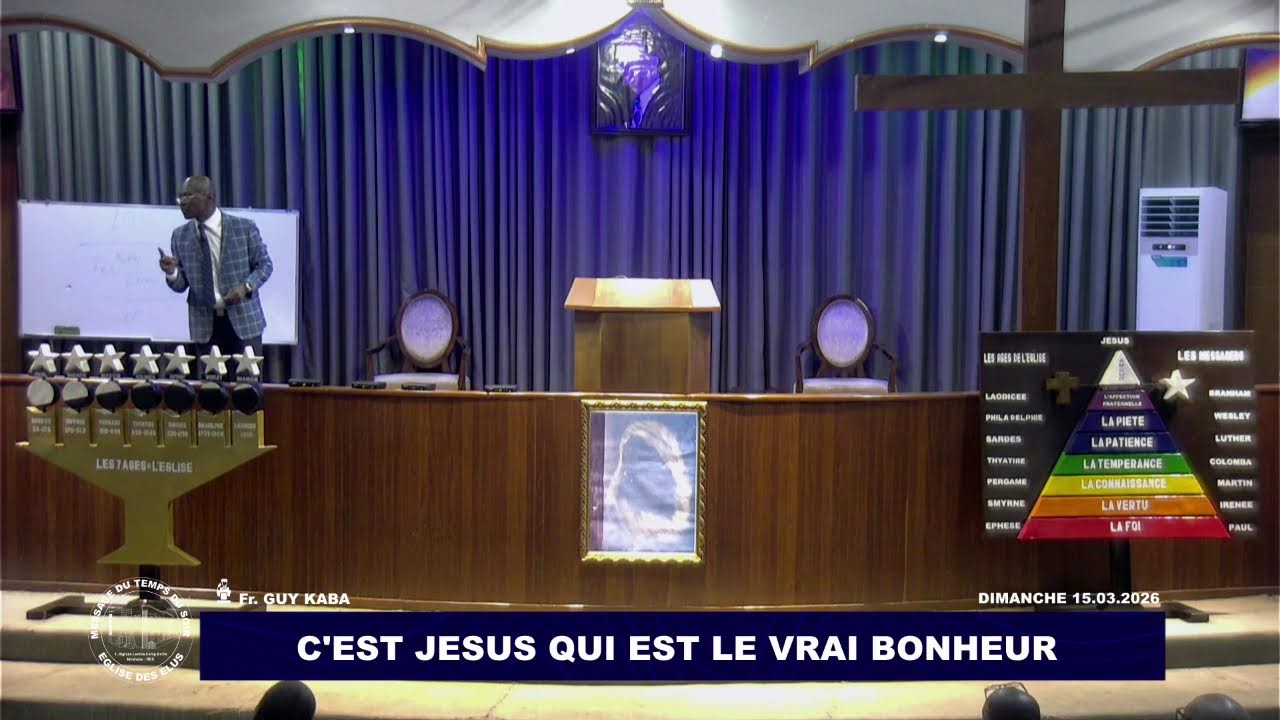 EDE | ÉCOLE DU DIMANCHE 15 MARS 2025 | C'EST JÉSUS QUI EST LE VRAI BONHEUR | FR. GUY KABA