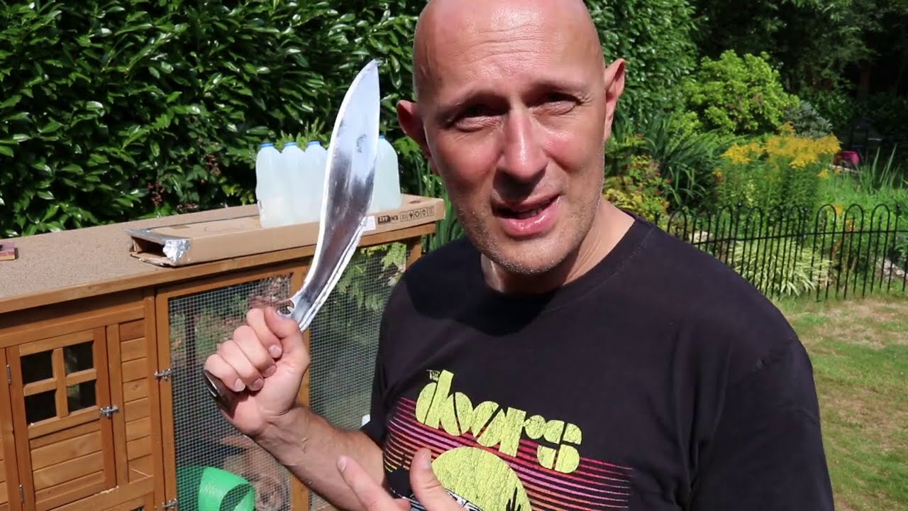 Gurkha Kukri Knife - How Well Do They Cut Bottles & Wood?