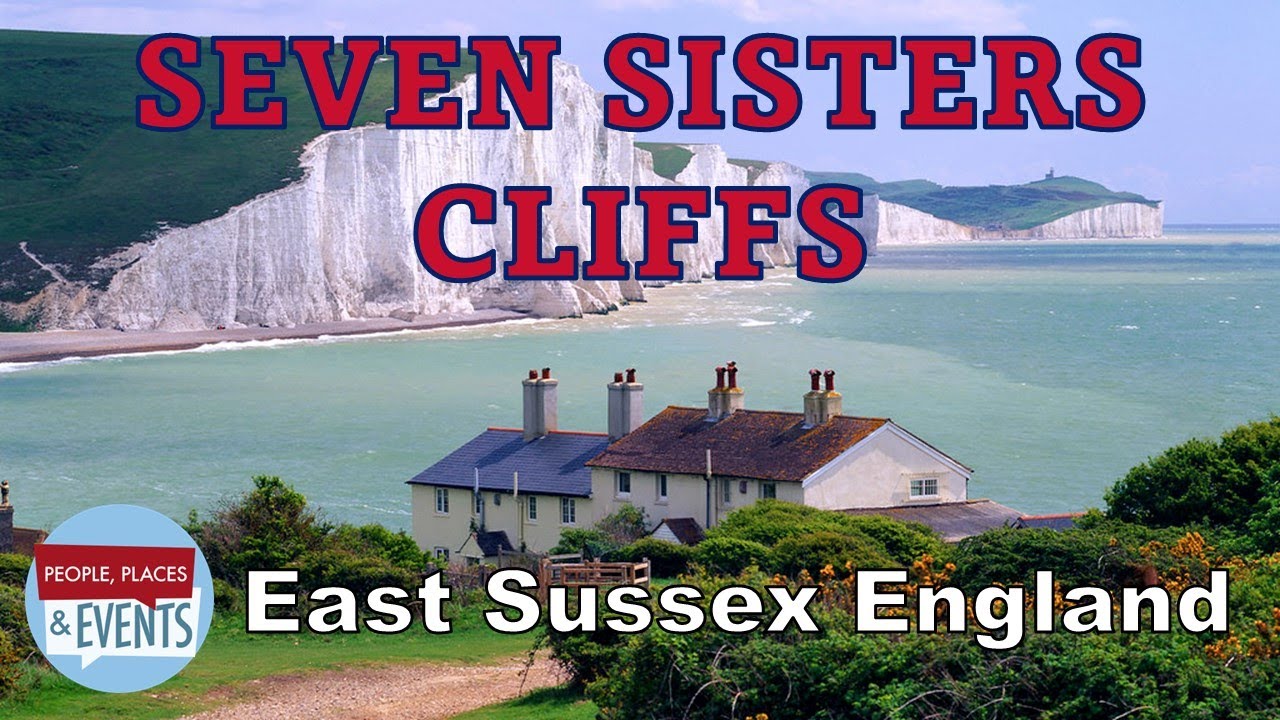 The Seven Sisters Cliffs | East Sussex England UK | A Walking Tour - with Captions/Subtitles
