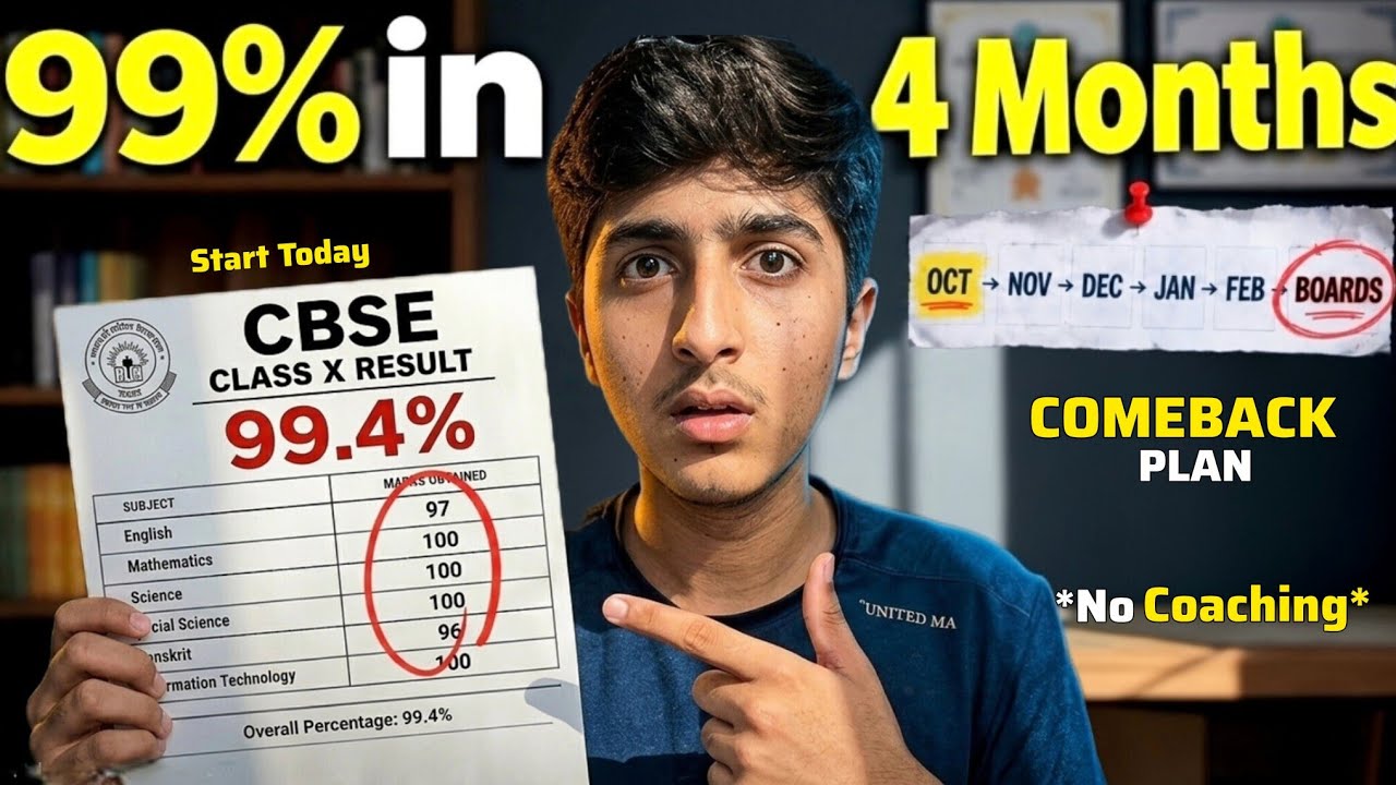 DO OR DIE 🔥 | 4 Months Left&hellip; Class 10 Boards 99% Strategy | My Plan