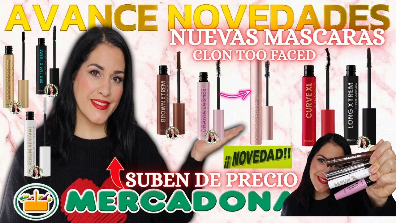 🔥AVANCE LUNES 16 FEBRERO🔥¡Y YA ONLINE!NOVEDADES MERCADONA NUEVAS MASCARAS DE PESTAÑAS PRECIOS+INFO