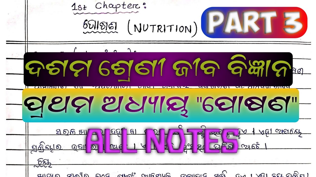 10th Class Life Science Chapter 1 