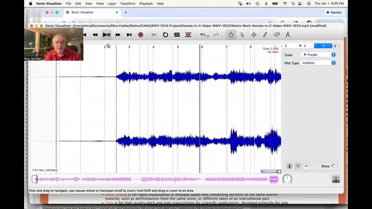 Setting and Correcting Note Onsets in Sonic Visualiser