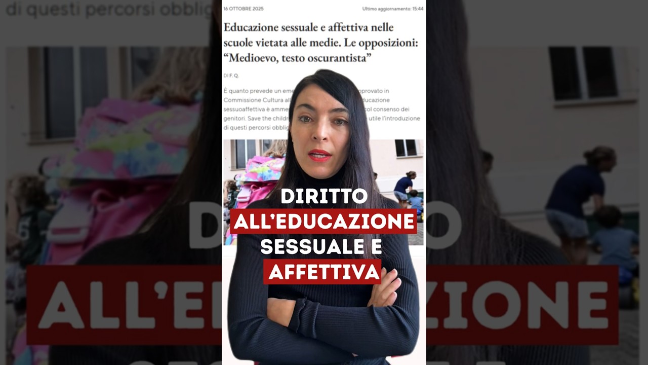 DIRITTO ALL&rsquo;EDUCAZIONE SESSUALE E AFFETTIVA