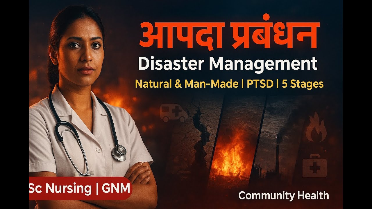 Disaster Management in Hindi | Types, Effects & Nursing Role | BSc Nursing | Community Health