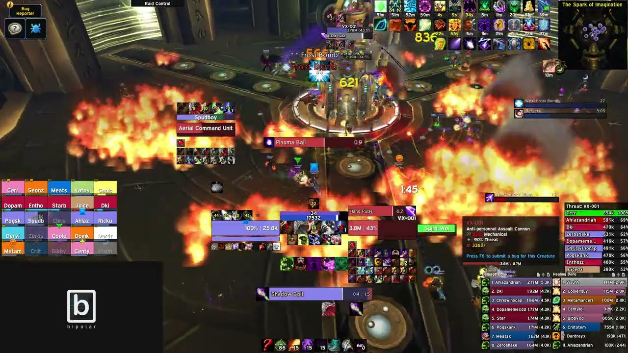 Hard Mode Mimiron (Firefighter), Affliction Warlock PoV | WotLK Classic Ulduar PTR