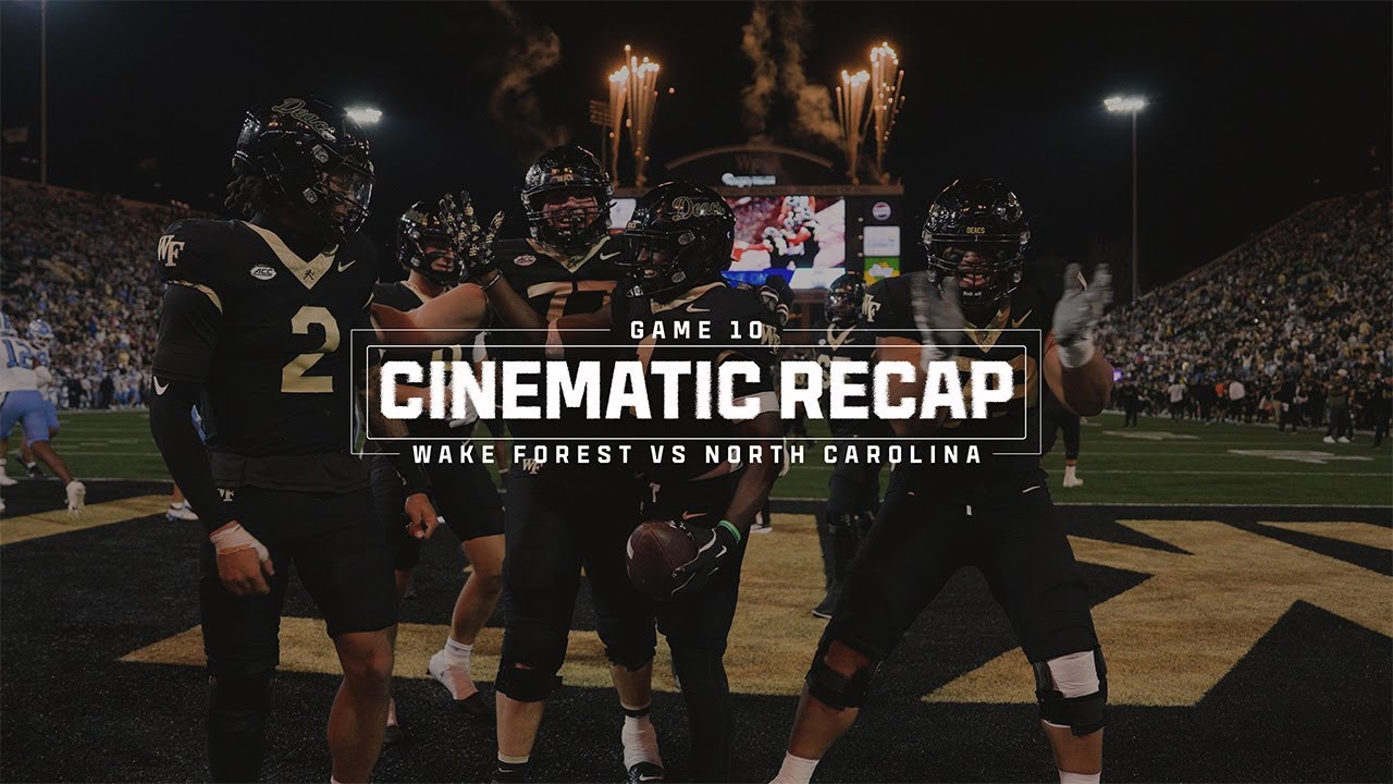 Wake Forest Football vs North Carolina | Cinematic Recap