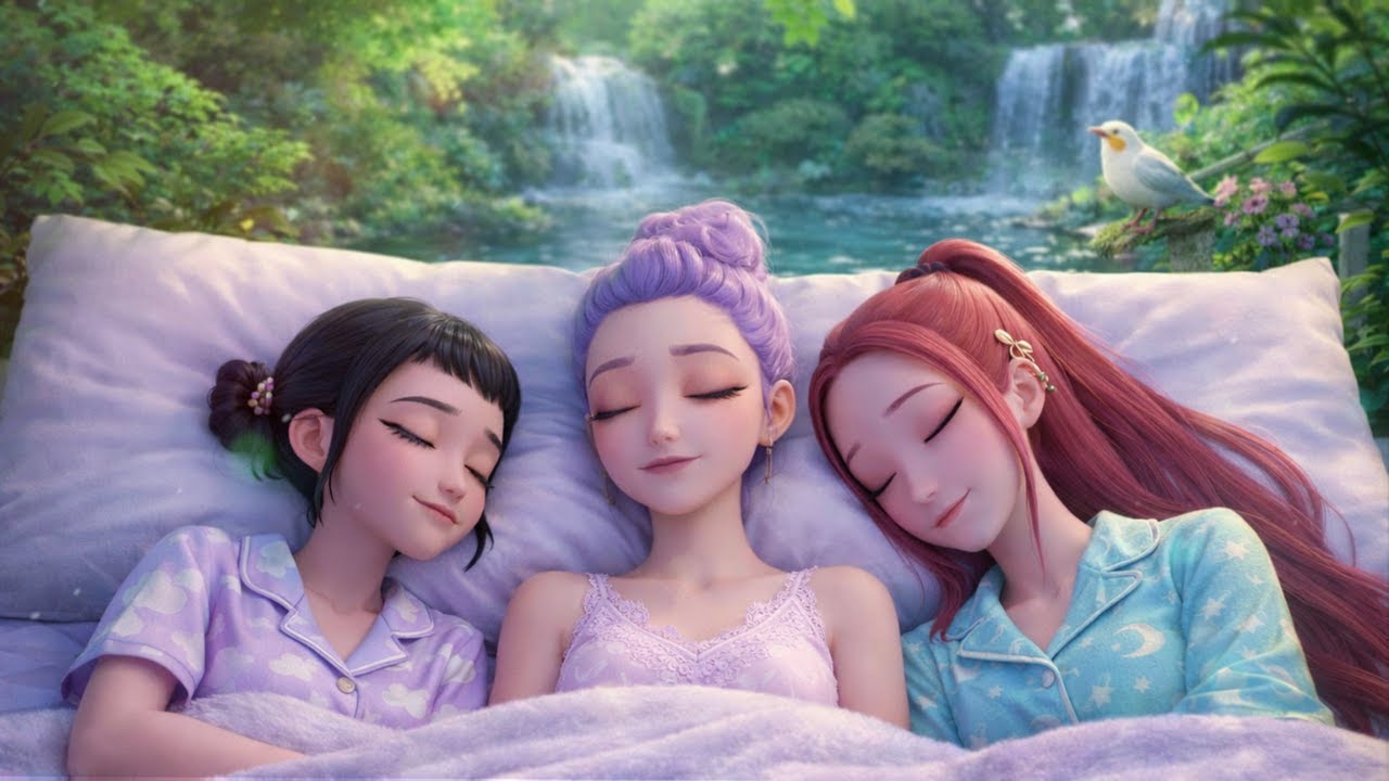 K-Pop Demon Hunters | Night Guardians by the River – Gentle Sleeping Music & Bird Ambience