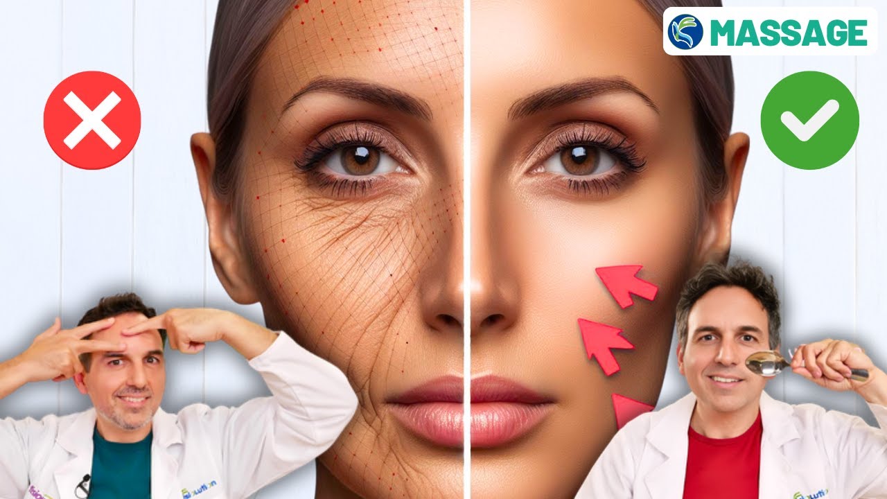 Say goodbye to WRINKLES with this facial spoon massage 🥄🤩🥄