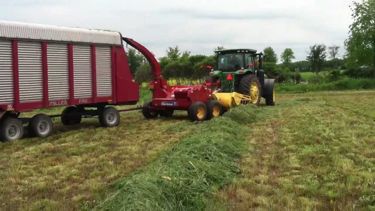 New Holland FP240 in Grass