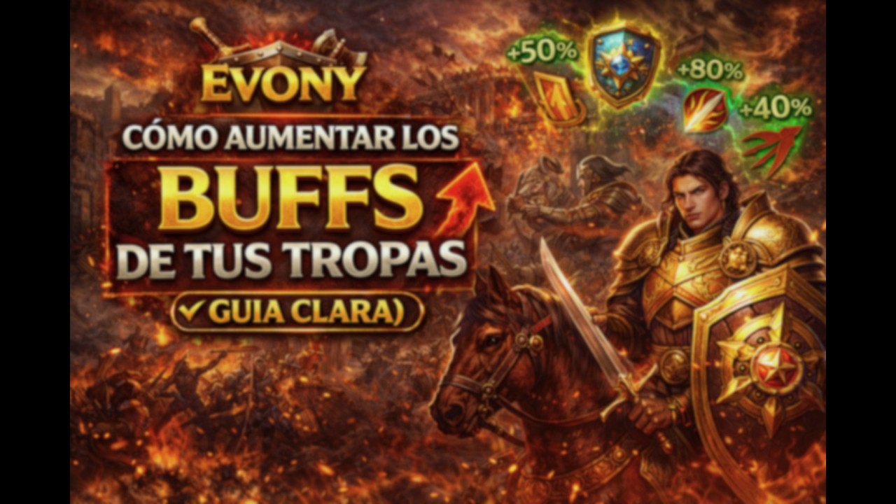 Evony: como aumentar los  Buffs de tus tropas (guia clara)
