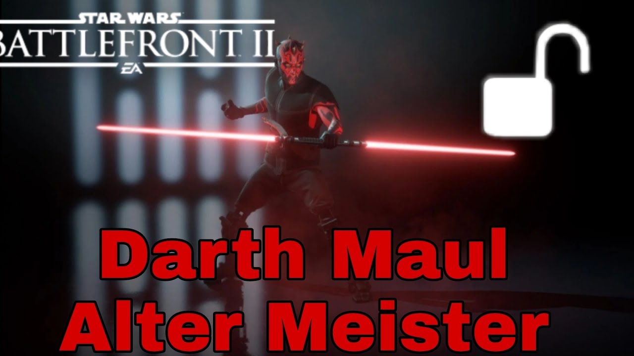 Star Wars Battlefront II Schnell das Alte Meister Outfit für Darth Maul freischalten