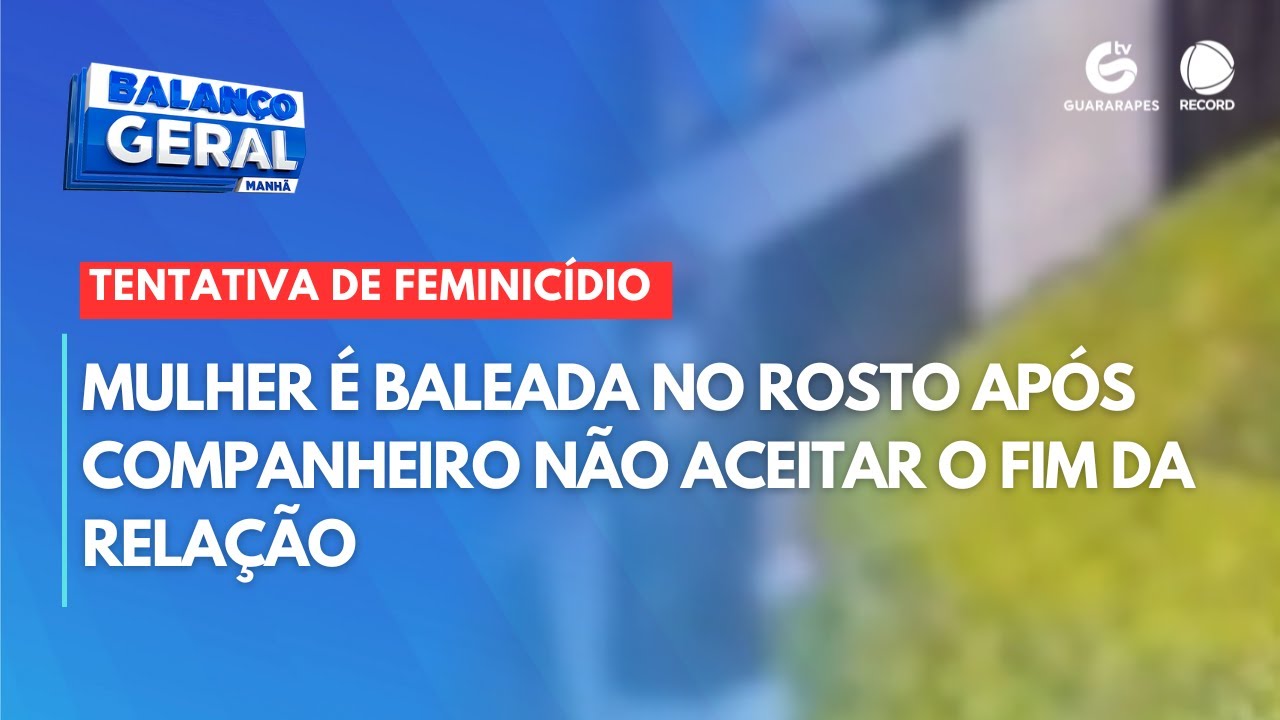 Tentativa de feminicídio : mulher é baleada no rosto após companheiro não aceitar o fim da relação