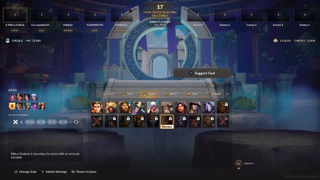 Loki Support Ranked conquest- FINALLY good teammates