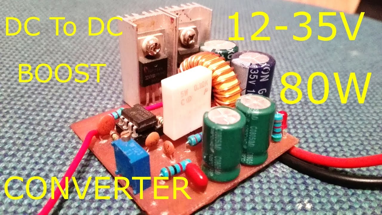 Make your own dc to dc voltage boost converter module power supply