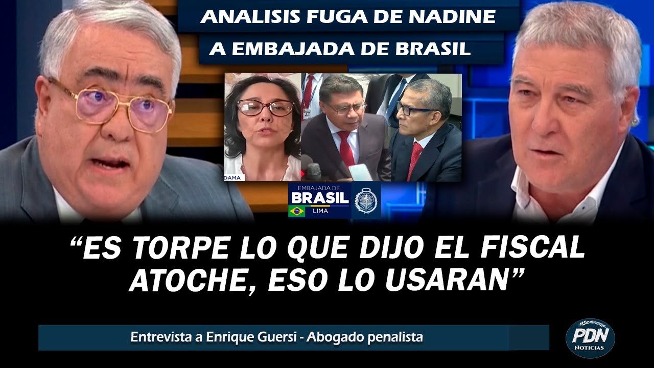 ANALISIS DE LA FUGA DE NADINE HEREDIA A EMBAJADA DE BRASIL PARA SOLICITAR ASILO X SENTENCIA 15 AÑOS