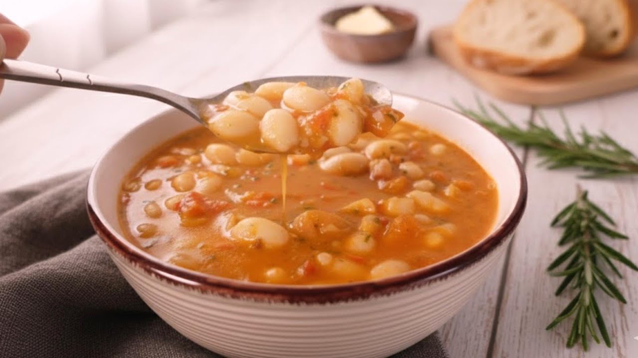 Самый кремовый суп из белых бобов, который вы когда-либо готовили (без мяса)