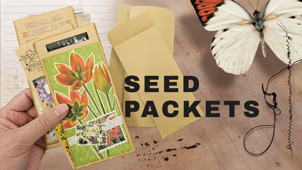 Seed packet DIY vintage style #junkjournalideas