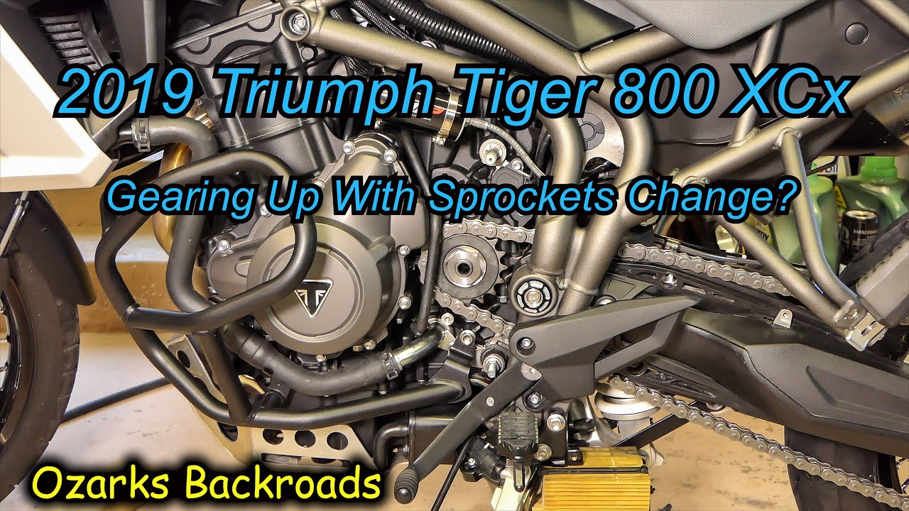 2019 Triumph Tiger 800 XCx  Gearing up with a Sprockets Change?