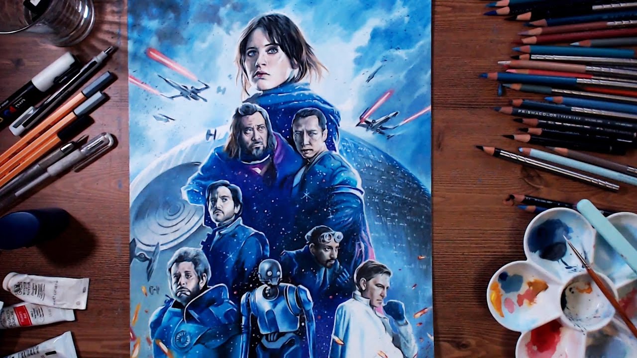 Rogue One: A Star Wars Story - Colored pencil drawing | drawholic