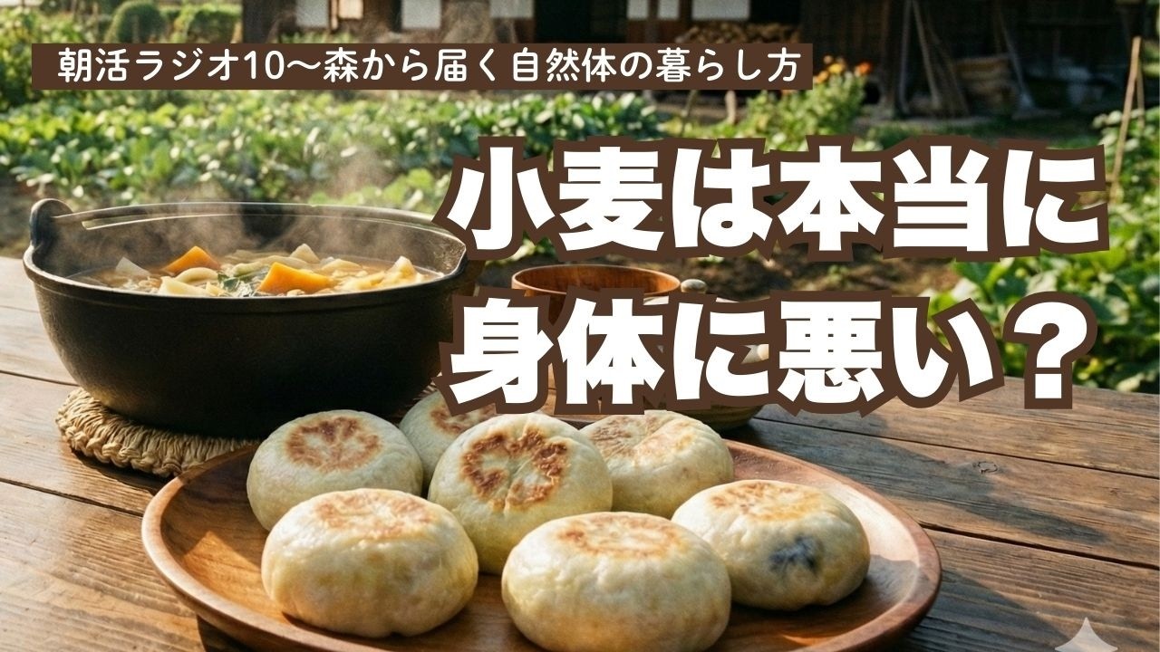 小麦は本当に体に悪い？農家のお母さんとの会話から見えたこと  朝活ラジオ10〜森から届く自然体の暮らし方
