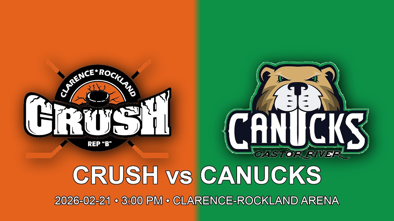 Clarence-Rockland Crush U14 vs Castor River Canucks
